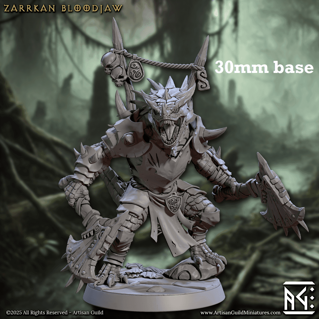 Zarrkan Bloodjaw (Male Lizardfolk Warlord) - 