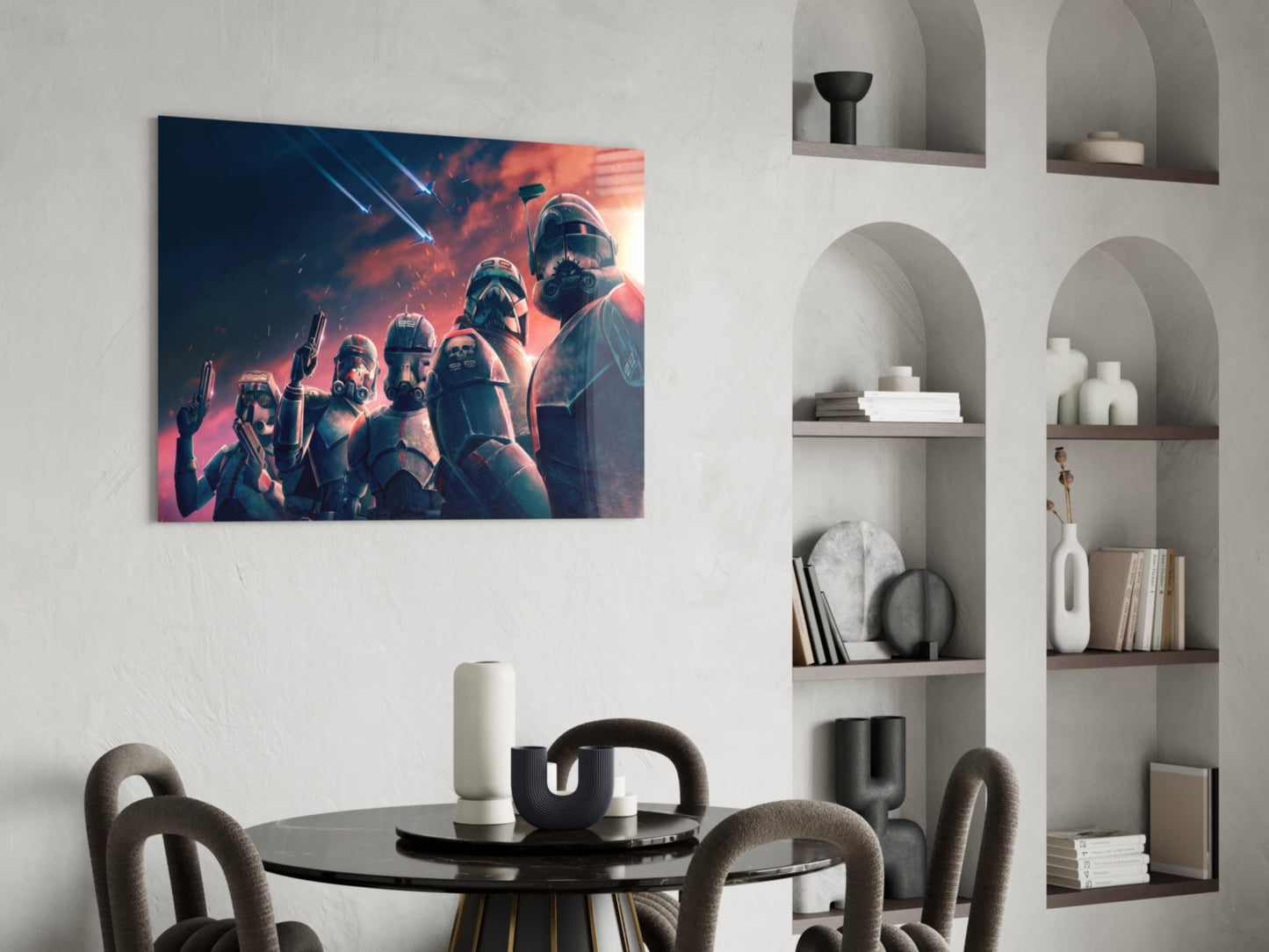 Star Wars Bad Batch Glass Wall Art