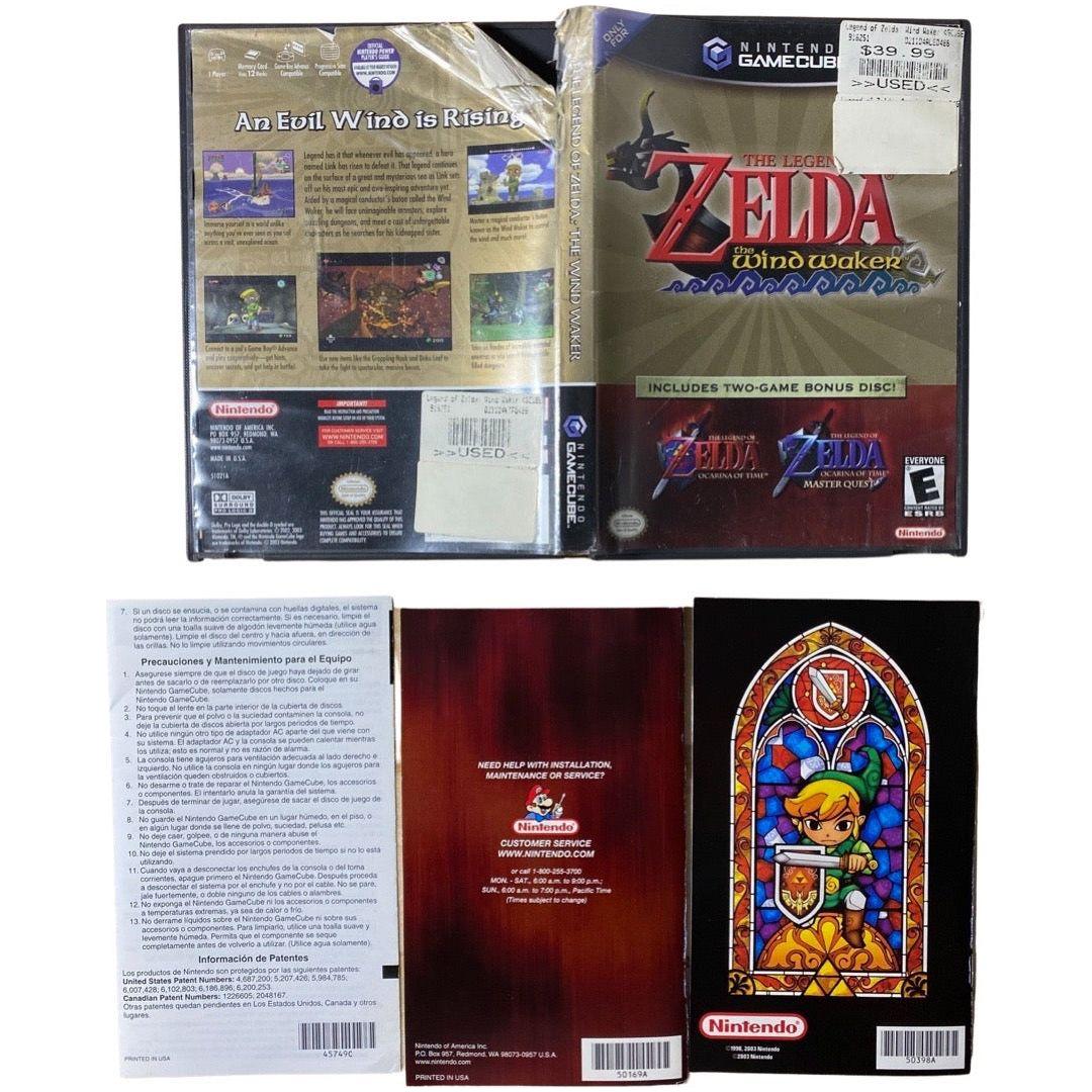 Zelda Wind Waker & Ocarina Master Quest - GameCube (Cosmetically Flawed)