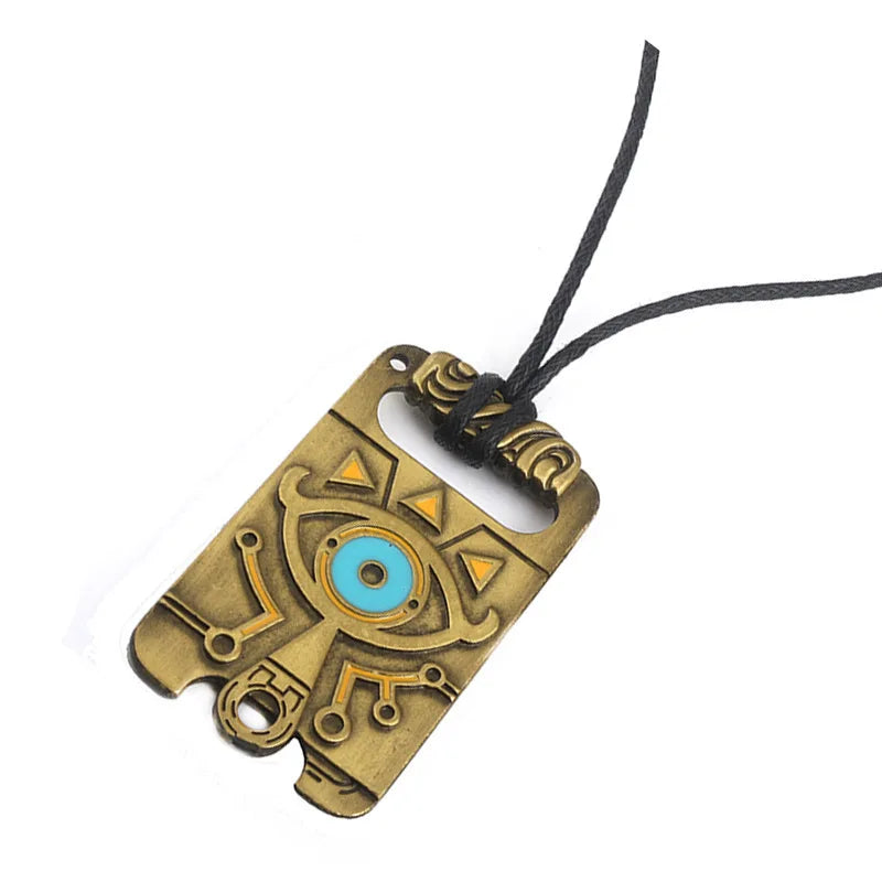 Zeldas Hylian Shield Keychain Breath of The Wild Sheikah Eye Majora's Mask Sword Triforce Symbol Pendant Key Chain Men Jewelry