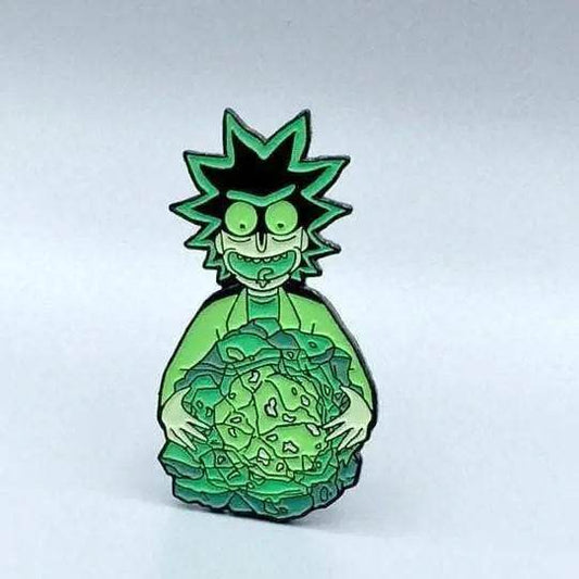 Zen Monkey: Rick's Isotope - Glow In The Dark - Rick and Morty Enamel Pin - 