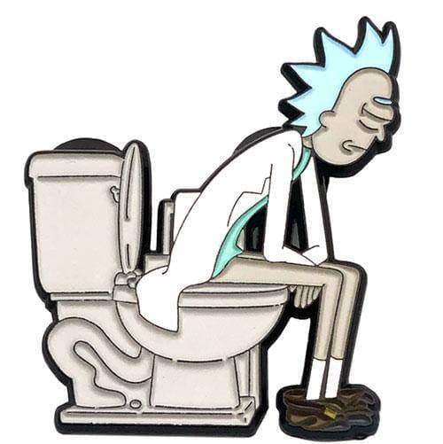 Zen Monkey: **SEASON 4 EPISODE 2** Rick on the throne - Rick and Morty Enamel Pin - 