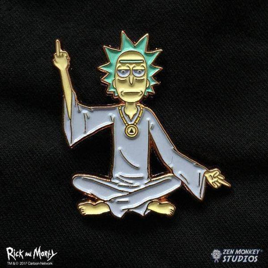 Zen Monkey: Spiritual Leader Rick - Rick and Morty Enamel Pin - 