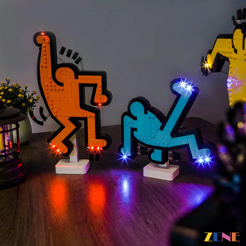 Light Kit for LEGO Dancing Figures #31216 Art Keith Haring
