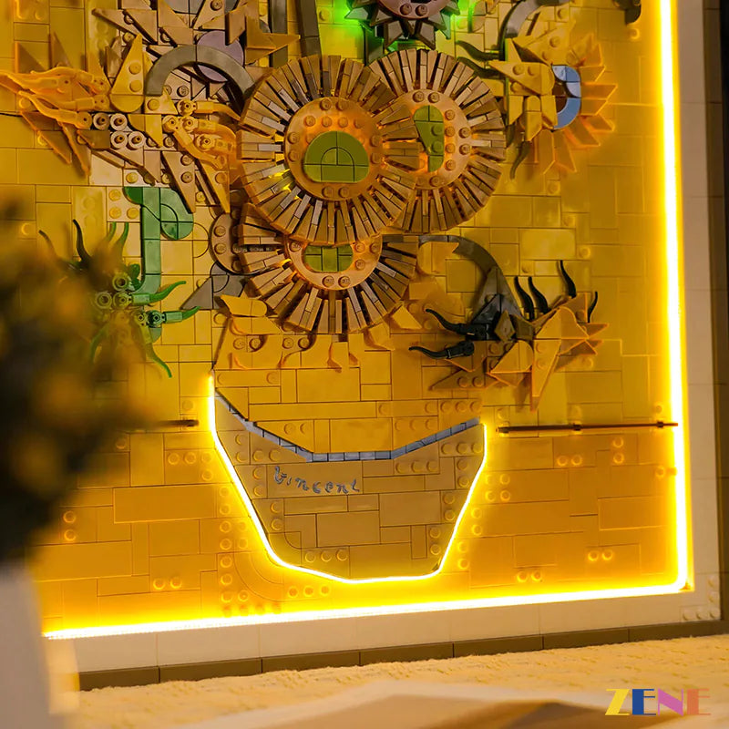 Light Kit for LEGO Vincent van Gogh Sunflowers Art  #31215
