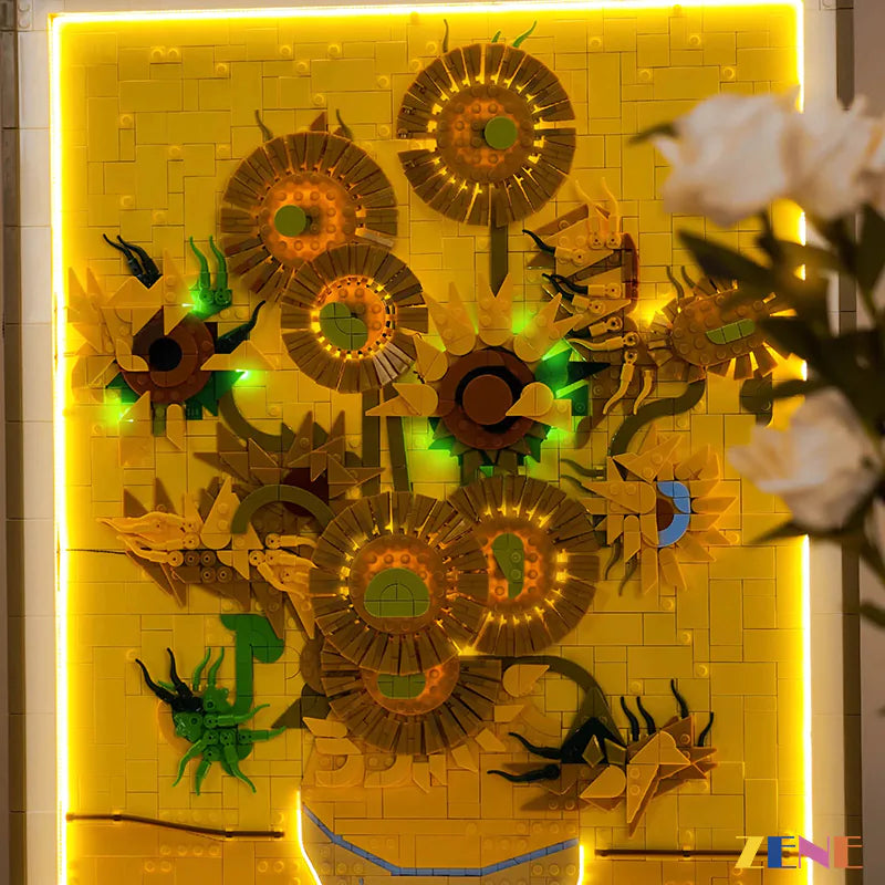 Light Kit for LEGO Vincent van Gogh Sunflowers Art  #31215