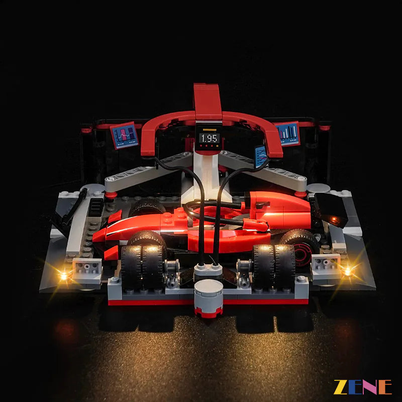 Light Kit for LEGO F1 Pit Stop & Pit Crew with Ferrari Car #60443