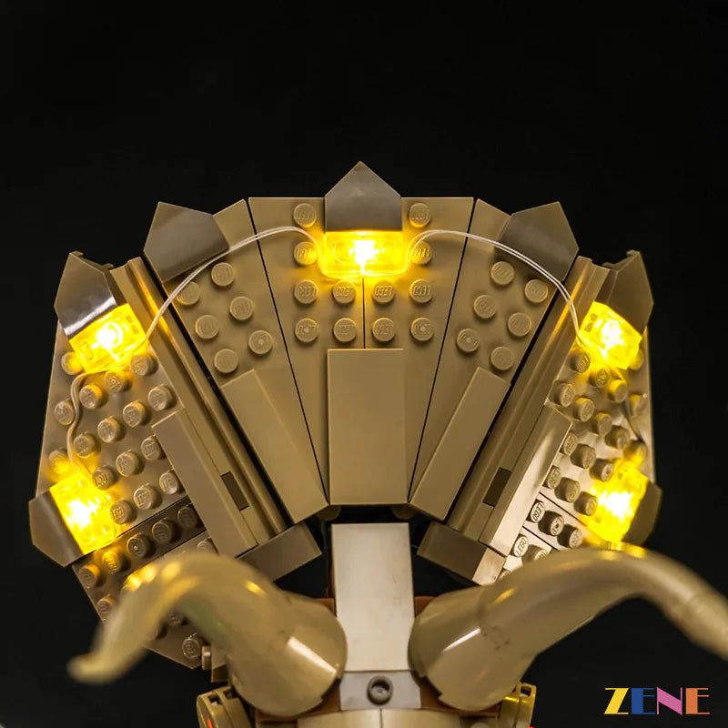Light Kit for LEGO Jurassic World Dinosaur Fossils: Triceratops Skull #76969