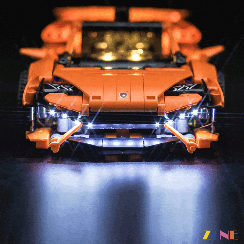 Light Kit for LEGO Lamborghini Huracán Tecnica Orange #42196