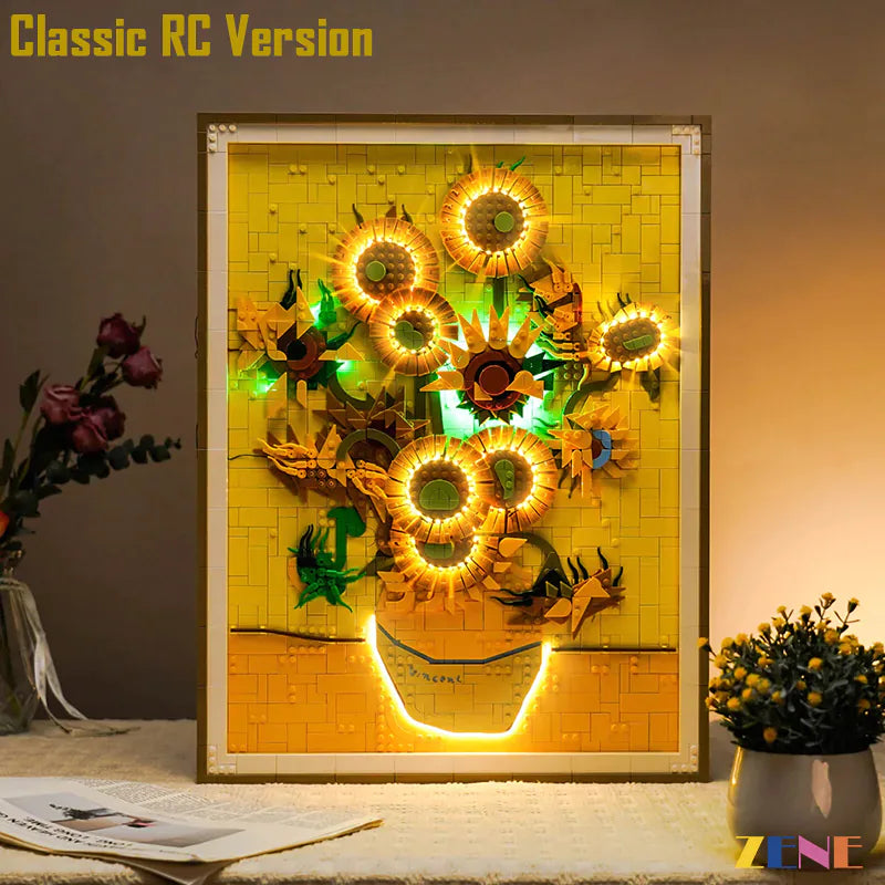 Light Kit for LEGO Vincent van Gogh Sunflowers Art  #31215