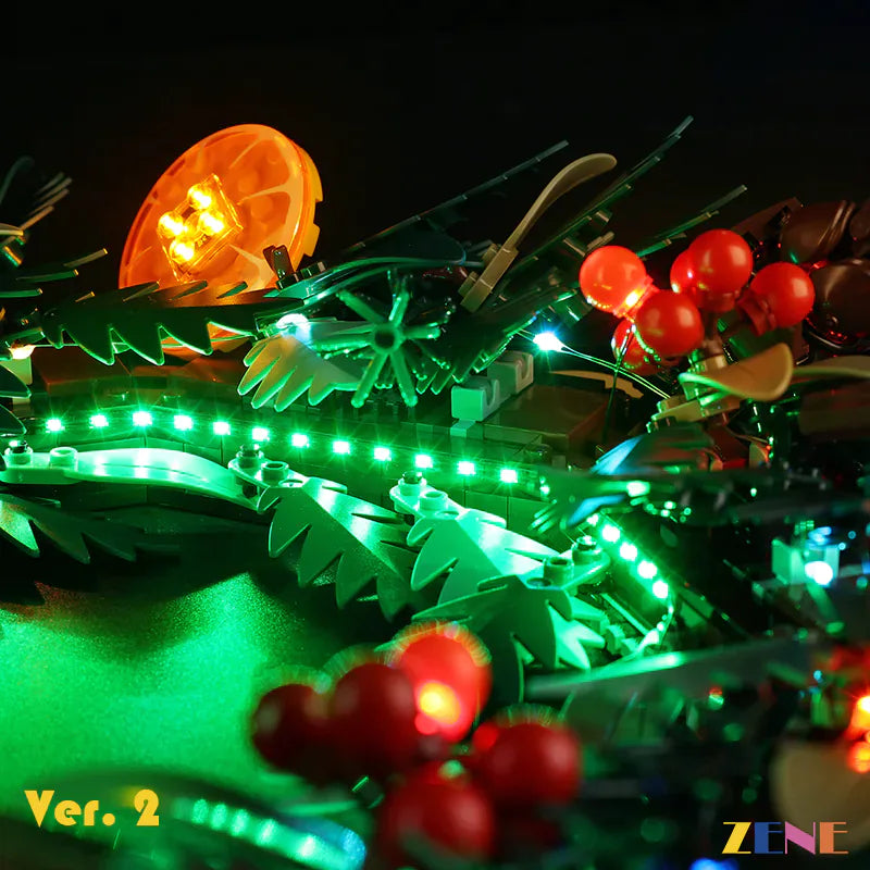 Light Kit for LEGO Wreath #10340 Christmas