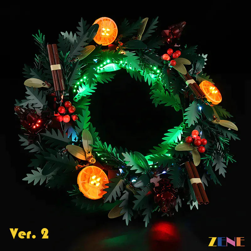Light Kit for LEGO Wreath #10340 Christmas