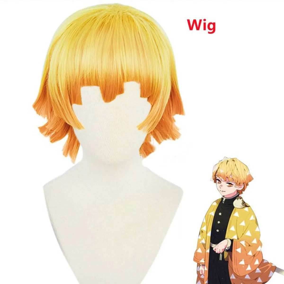 Zenitsu Agatsuma Cosplay - only wig / XXL / Ghost Slayer