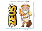 Zeus Keraunos Mythkins™ Vinyl Sticker – King of the Gods and Thunder | Waterproof & UV-Proof - Sticker / Large