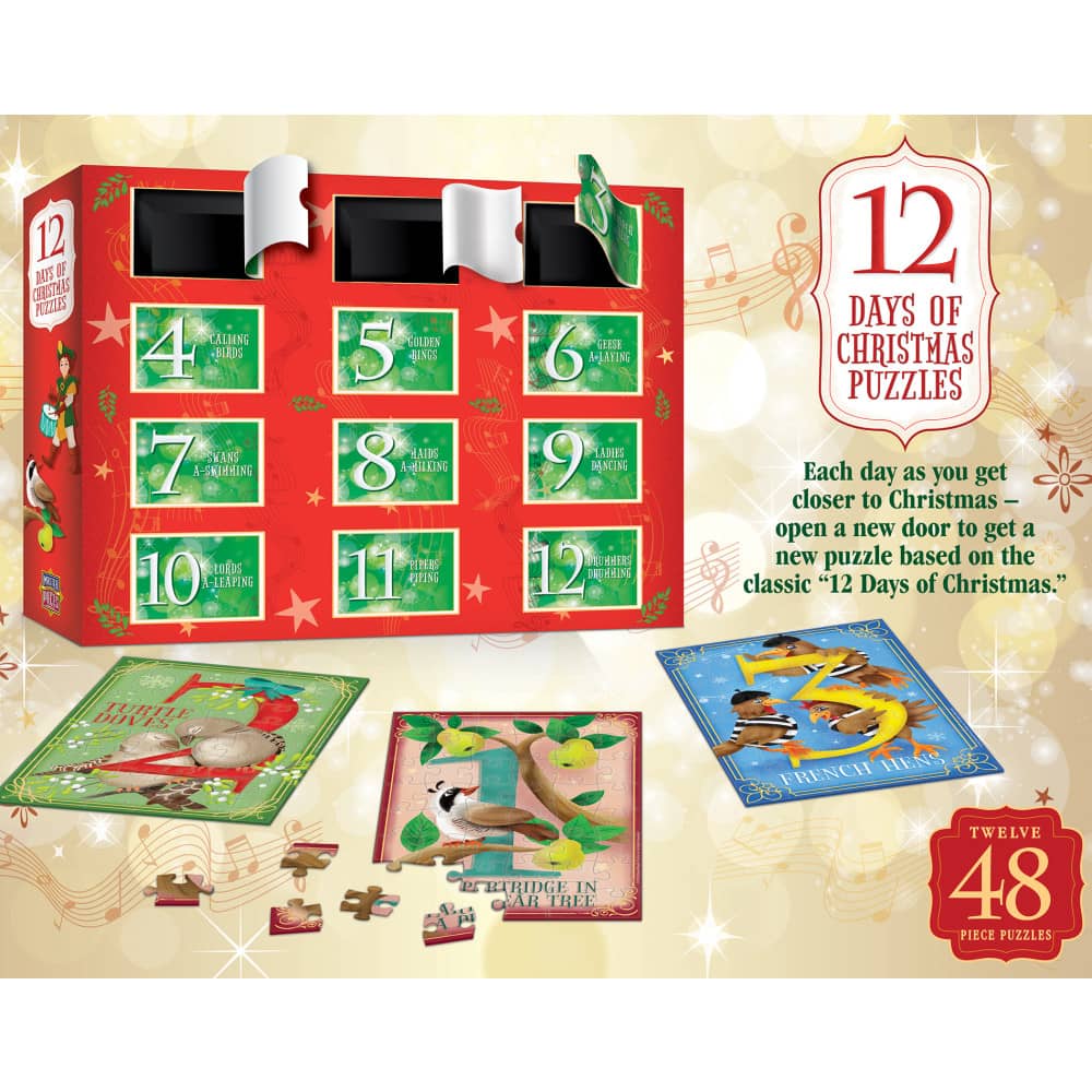 12 Days of Christmas Jigsaw Puzzles - Advent Calendar