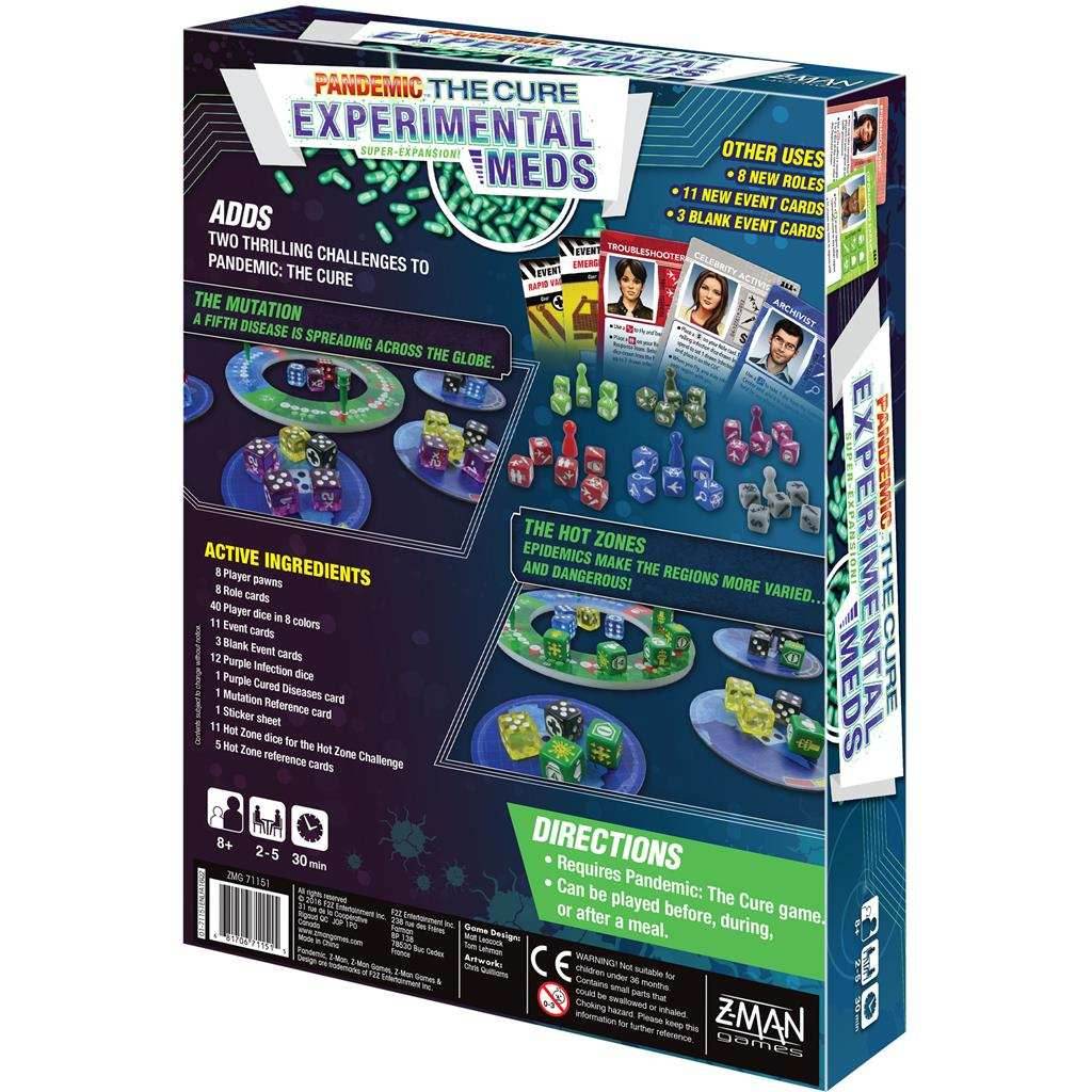 Pandemic: The Cure Experimental Meds - 