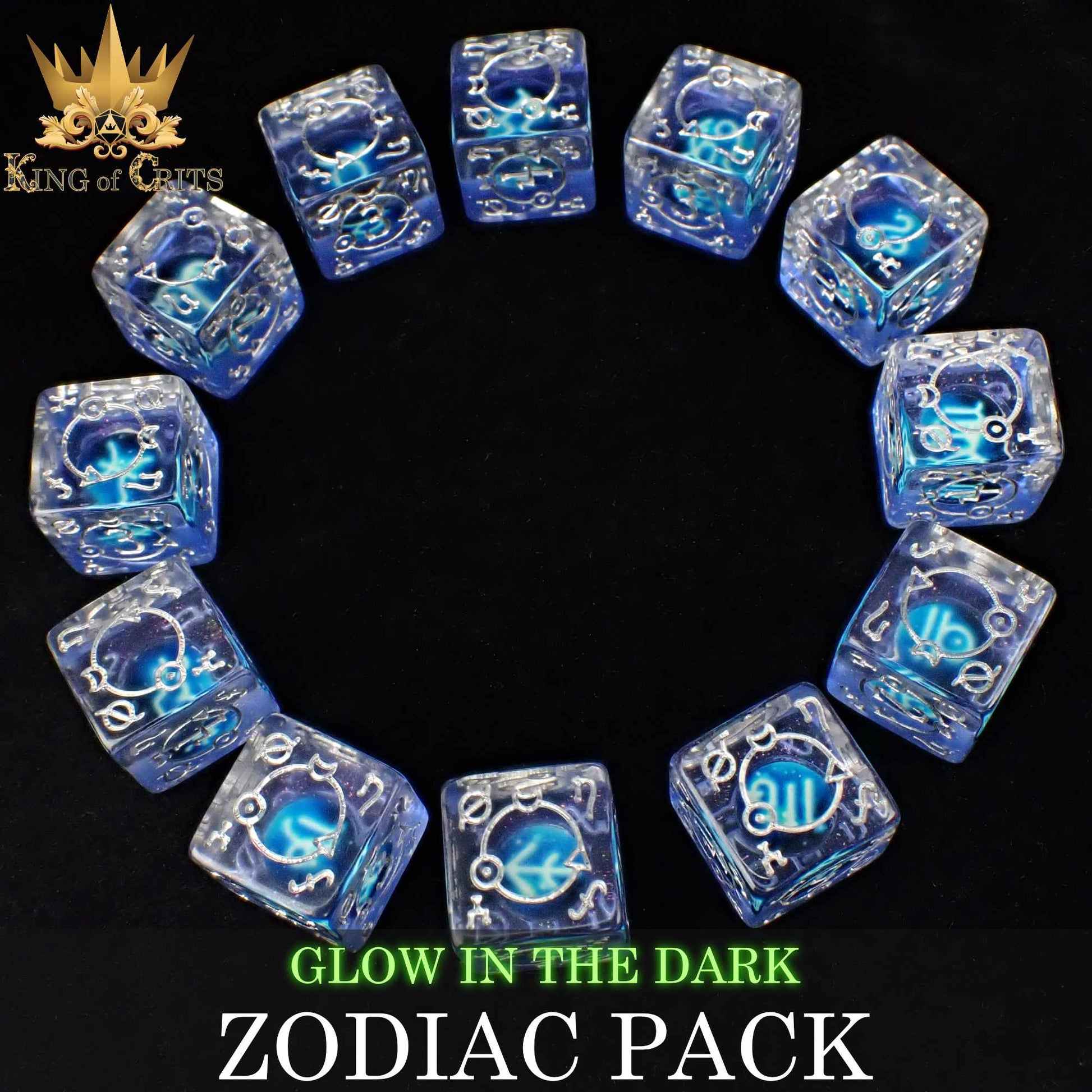 Zodiac Pack 12D6 Dice Set (Gift Box)