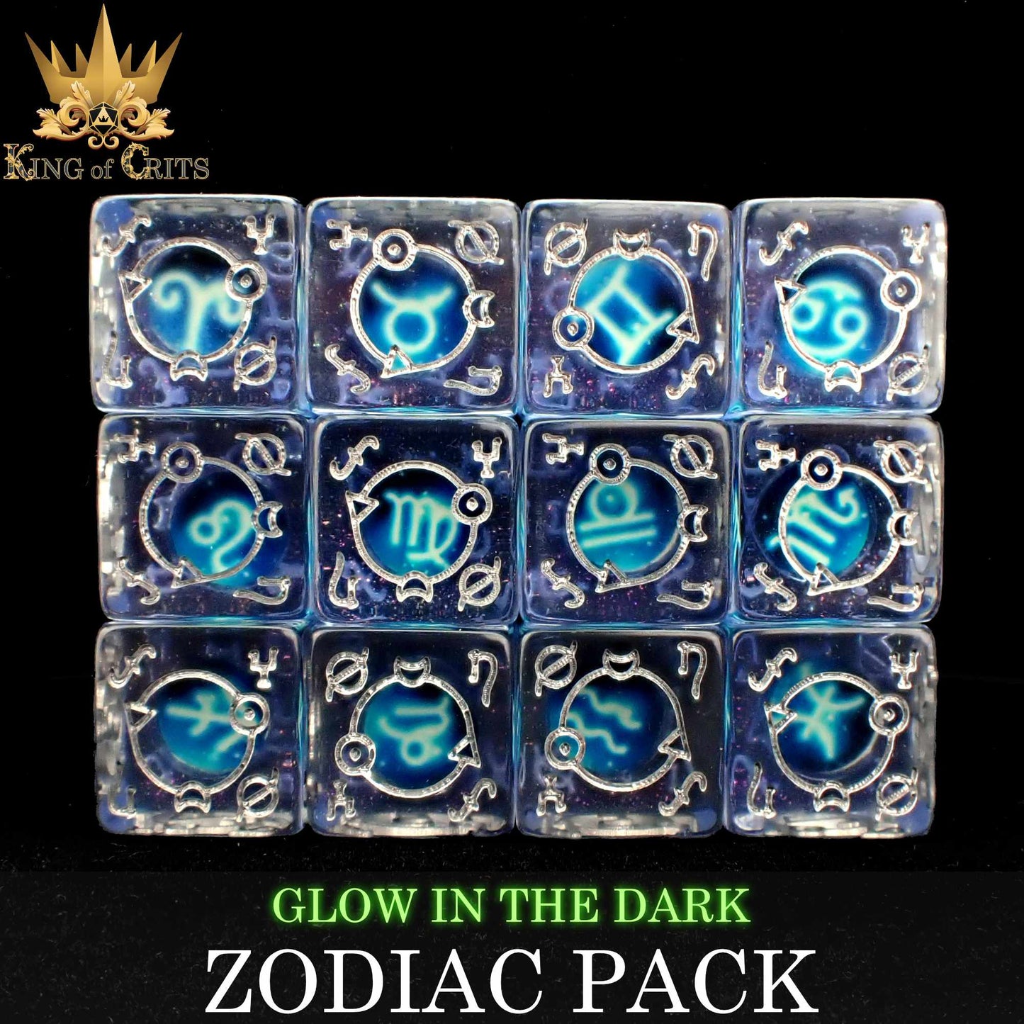 Zodiac Pack 12D6 Dice Set (Gift Box)