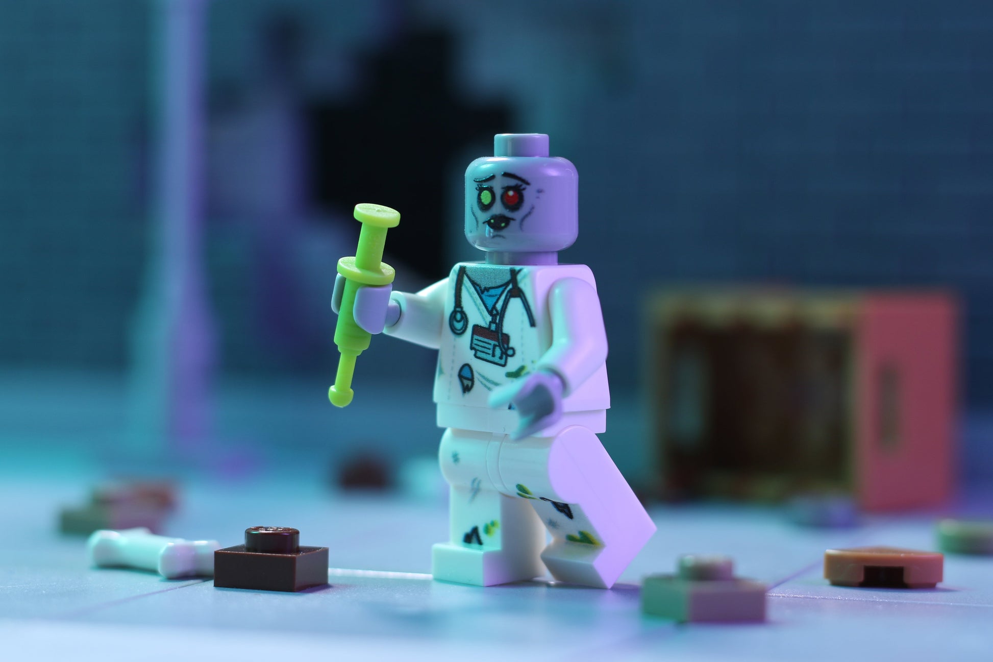 Zombie Nurse - Custom Minifig made using LEGO parts