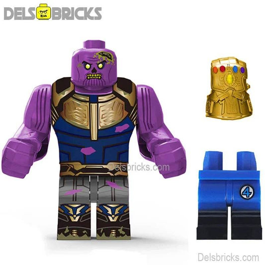 Zombie Thanos from Avengers Lego Minifigures Custom Toys - 