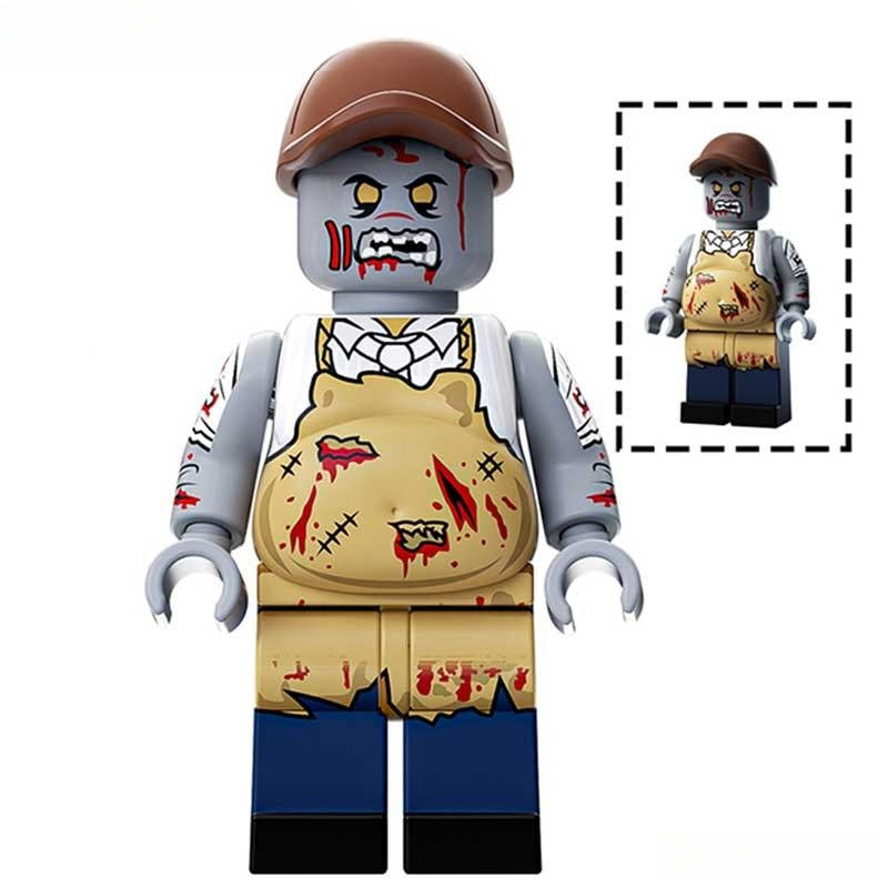 Zombie with big belly Lego Minifigures Custom Horror Toys