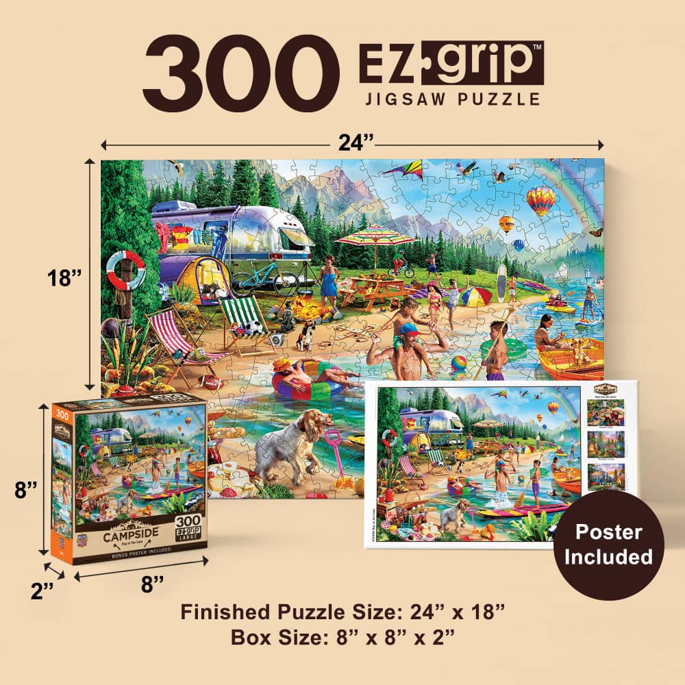 Campside - Day at the Lake 300 Piece EZ Grip Jigsaw Puzzle