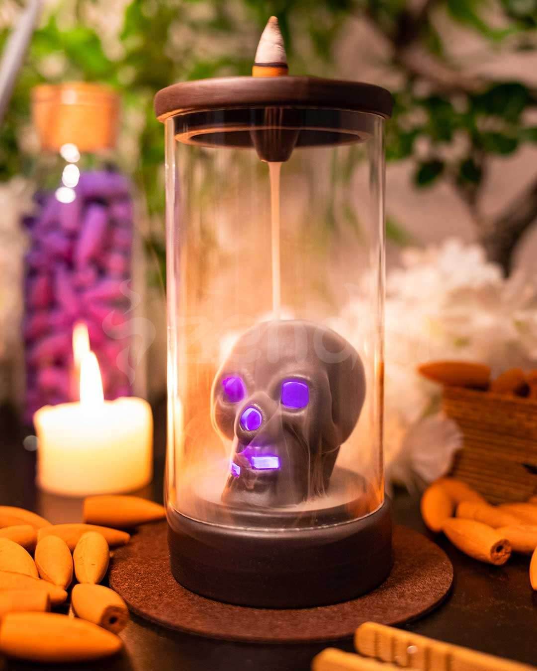 Zen Skull - Backflow Incense Burner - 