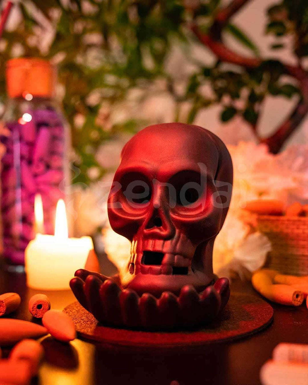 Skull Hand - Backflow Incense Burner - 