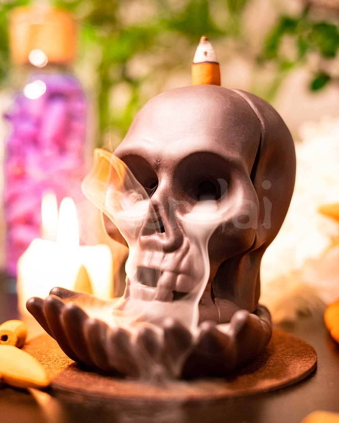 Skull Hand - Backflow Incense Burner - 