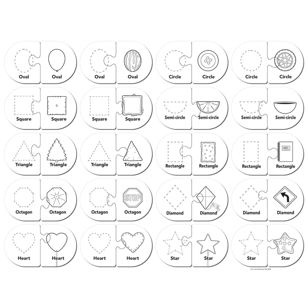 Colors & Shapes - Educational Matching Jigsaw Puzzles