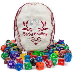 Bag of Holding: 140 Polyhedral Dice in 20 Complete Sets-DungeonDice1